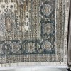 Turkish Bohemian Marrakech Rug X0744D white blue Size 100*200