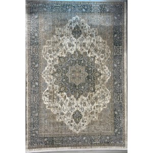 سجاد بوهيمي تركي مراكش X0750A ابيض رصاصي مقاس 150*220