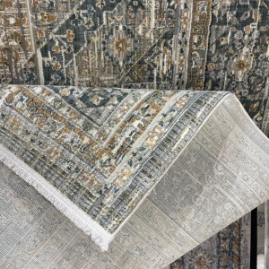 سجاد بوهيمي تركي مراكش X0752A ابيض سماوي مقاس 120*170