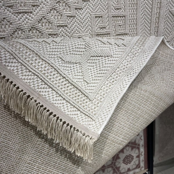سجاد خيش مايا HD57A كريم مقاس 150*220