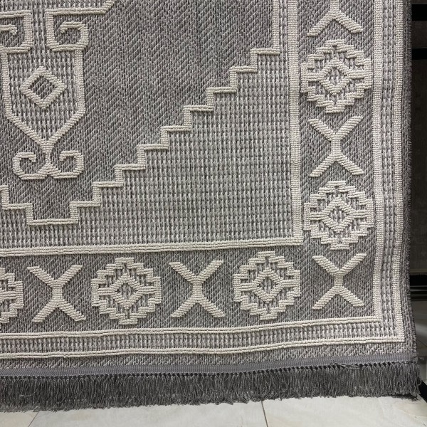 سجاد خيش مايا HD57A رصاصي فاتح مقاس 250*350