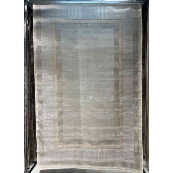سجاد تركي ميلاس 9908B رصاصي كريم مقاس 50*80