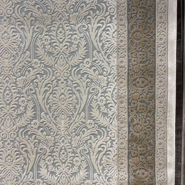 MILAS Turkish rug 9761B gray cream size 80*150