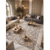 MILAS Turkish rug 9902A gray cream size 250*350
