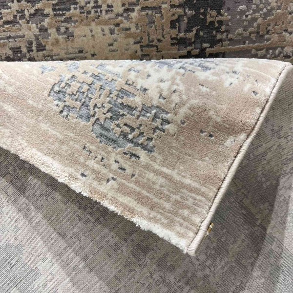 سجاد تركي ميلاس 9295C رصاصي كريم مقاس 200*300