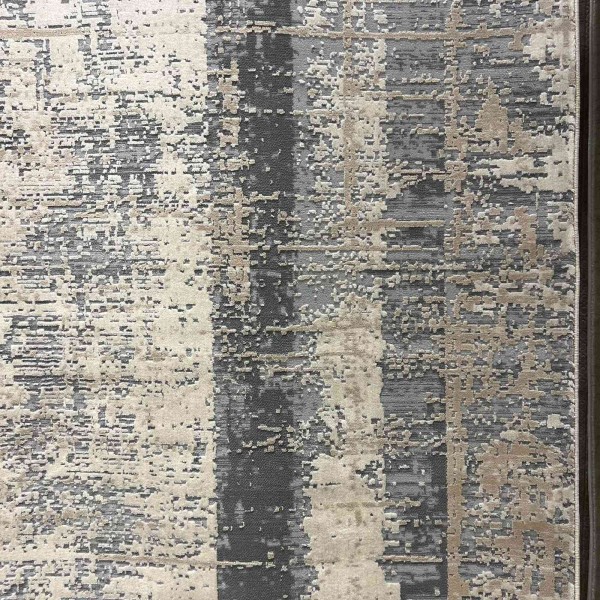 سجاد تركي ميلاس 9295C رصاصي كريم مقاس 200*300