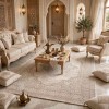 MILAS Turkish rug 9298E BEIGE cream size 300*400
