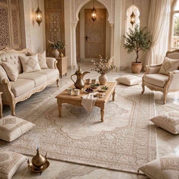 MILAS Turkish rug 9298E BEIGE cream size 300*400