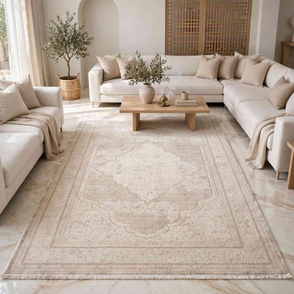 MILAS Turkish rug 9298E cream size 250*350
