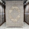 MILAS Turkish rug 9298E gray cream size 150*220