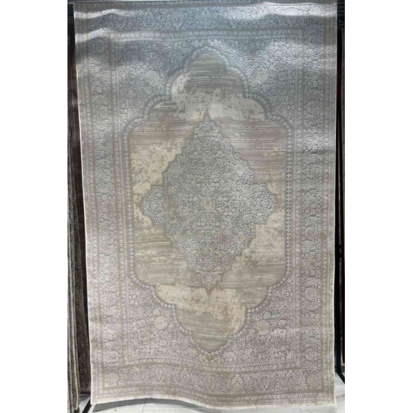 MILAS Turkish rug 9298E gray cream size 150*220