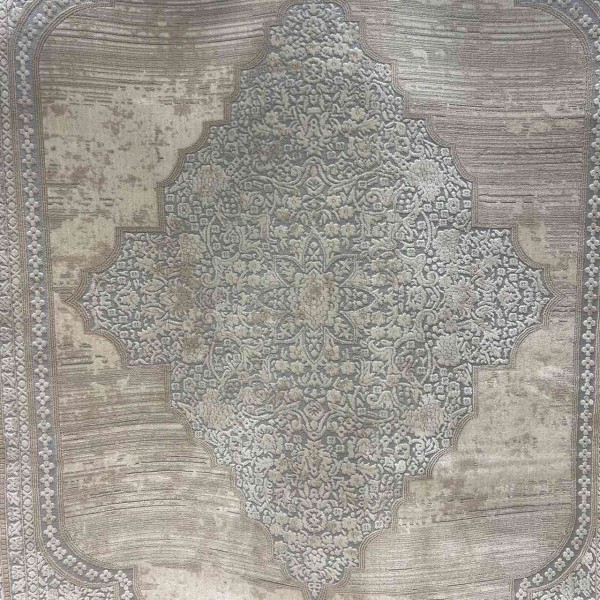 MILAS Turkish rug 9298E gray cream size 150*220