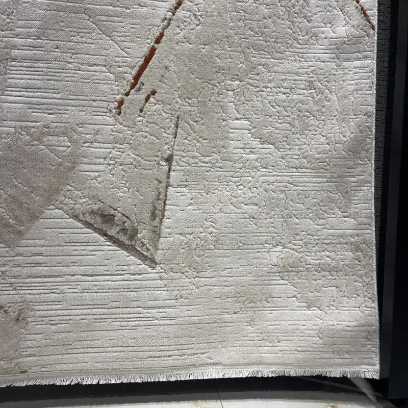 سجاد تركي برل 42816A كريم تيرا مقاس 50*80 - سجاد مودرن