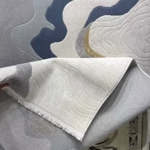 سجاد تركي برل 42819A كريم اخضر مقاس 300*400
