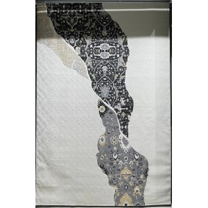 MUHTASHAM Turkish rug 0113A Cream ANTHRACITE size 150*220
