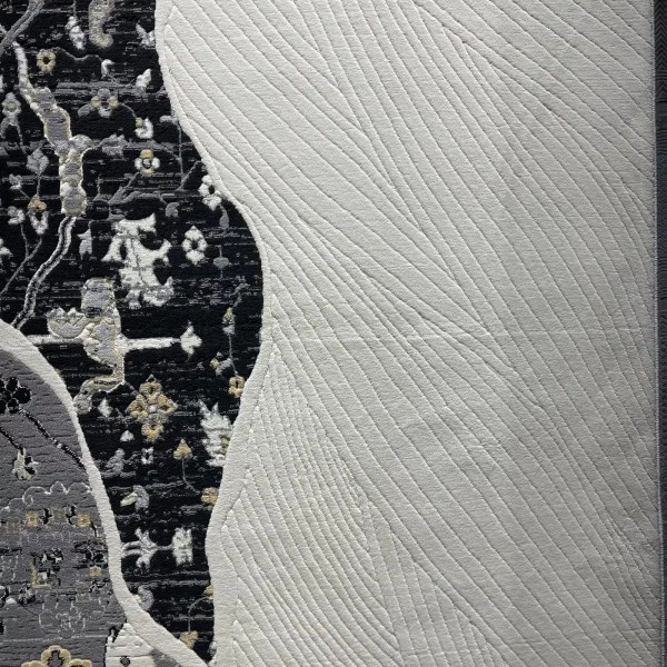 MUHTASHAM Turkish rug 0113A Cream ANTHRACITE size 200*300