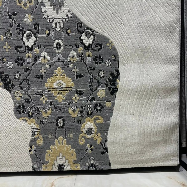 MUHTASHAM Turkish rug 0113A Cream ANTHRACITE size 200*300