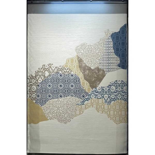 سجاد تركي محتشم 0109A كريم سماوي مقاس 200*300
