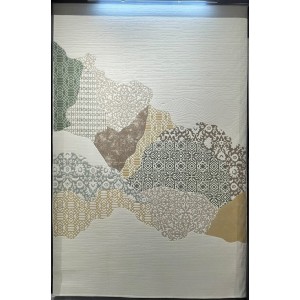 سجاد تركي محتشم 0109A كريم اخضر مقاس 50*80