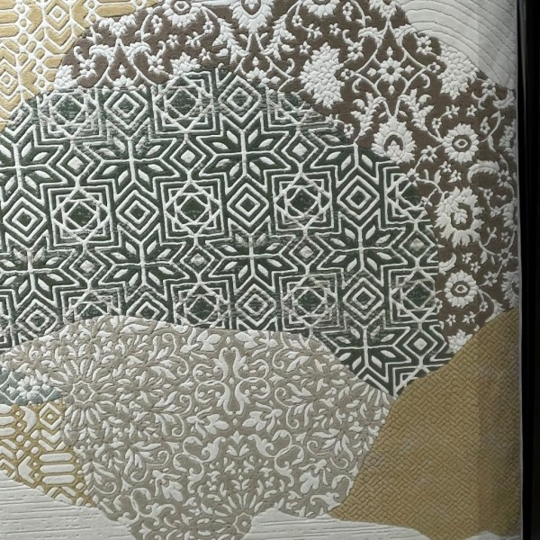 سجاد تركي محتشم 0109A كريم اخضر مقاس 200*300