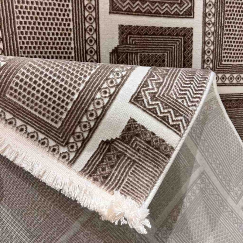 سجاد تركي مودرن فندقي نوفيكس 40383B بيج مقاس 100*300