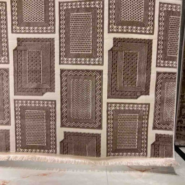 Modern Turkish Hotel Rug Novex 40383B Beige Size 100*200