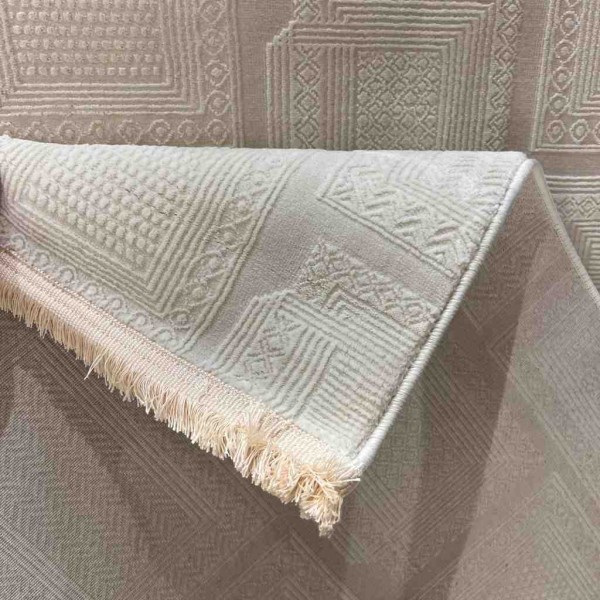 Modern Turkish Hotel Rug Novex 40383B Light beige Size 80*150