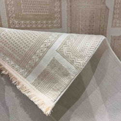 سجاد تركي مودرن فندقي نوفيكس 40383B بيج جديد مقاس 50*80