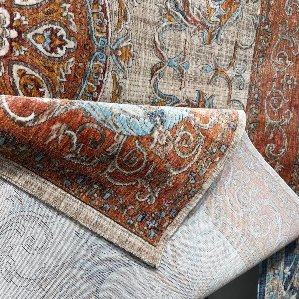 سجاد بوهيمي تركي رادا KR12C كريم زهري مقاس 150*220