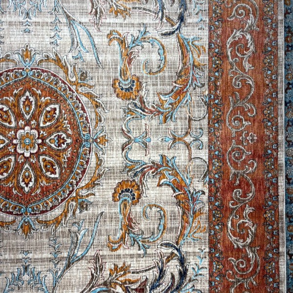 سجاد بوهيمي تركي رادا KR12C كريم زهري مقاس 150*220