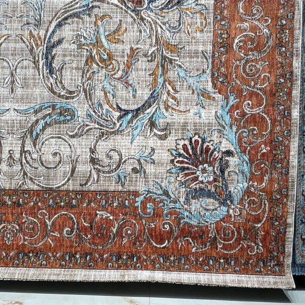 سجاد بوهيمي تركي رادا KR12C كريم زهري مقاس 150*220