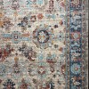 Turkish Bohemian RADA Rug KP78A CREAM Dark BLUE Size 150*220