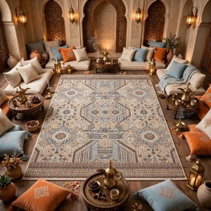 سجاد بوهيمي تركي رادا KG87A بيج غامق مقاس 300*400