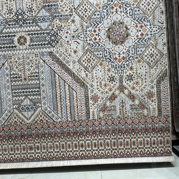 سجاد بوهيمي تركي رادا KG87A بيج غامق مقاس 300*400