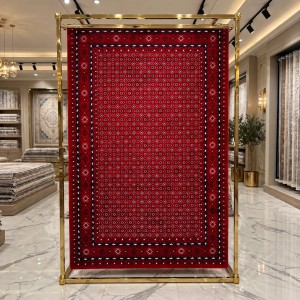 Turkish Silk Nomad Carpet B231A RED NAVY Size 150*220