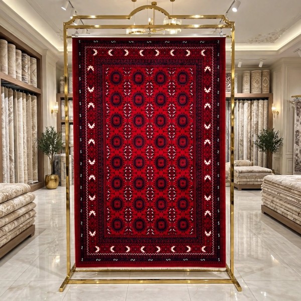 سجاد تركي سيلك نوماد B232A احمر كحلي مقاس 200*300