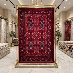 Turkish Silk Nomad Carpet B243A RED NAVY Size 200*300