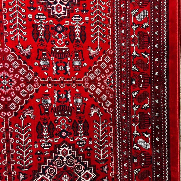 سجاد الهبه تركي سيلك نوماد B243A احمر كحلي مقاس 250*350