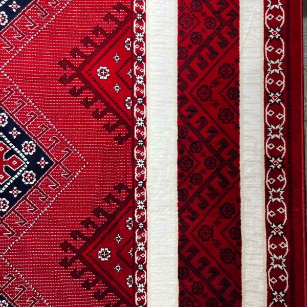 سجاد الهبه تركي سيلك نوماد B251A احمر كحلي مقاس 150*220