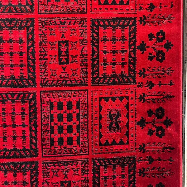 سجاد الهبه تركي سيلك نوماد C275A احمر اسود مقاس 250*350