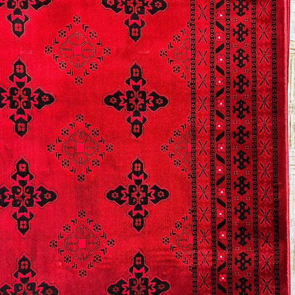 سجاد الهبه تركي سيلك نوماد C276A احمر اسود مقاس 150*220