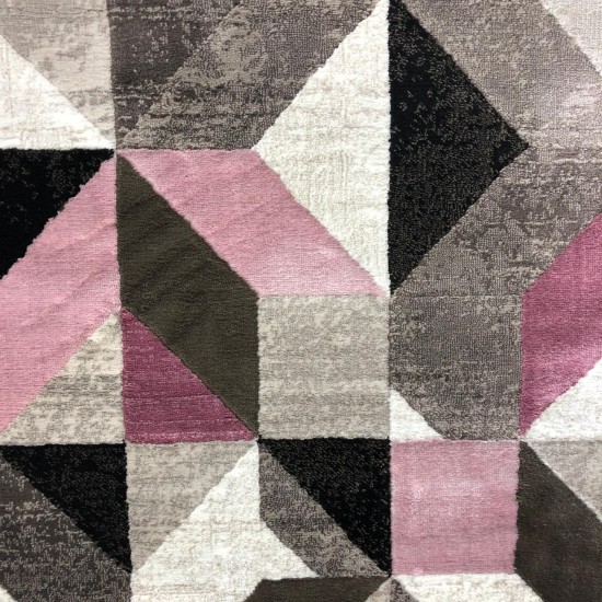 Turkish carpets Stark 73A pink with beige and black