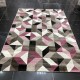 Turkish carpets Stark 73A pink with beige and black