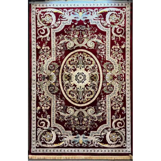 سجاد تركي سوبر انتيك كلاسيك سميك ناعم احمر عنابي مقاس 300*400