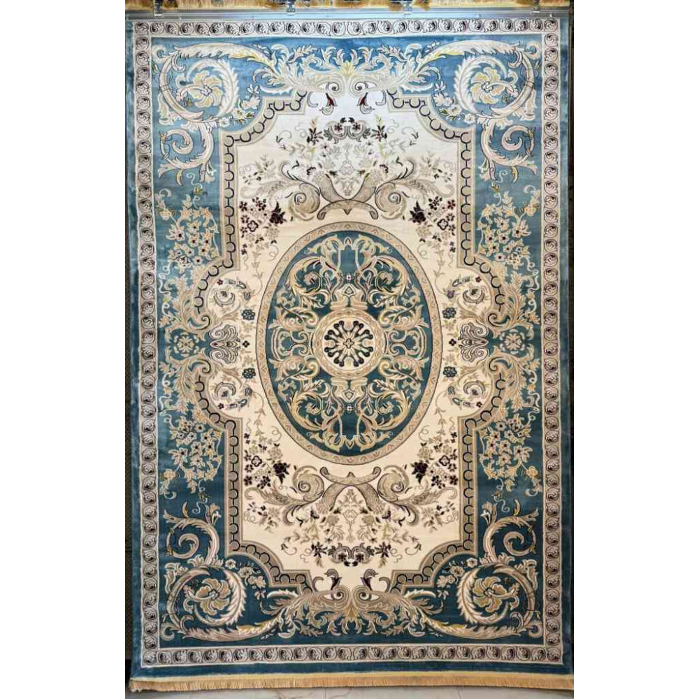 سجاد تركي سوبر انتيك كلاسيك سميك ناعم سماوي مقاس 250*350 سجاد تركي سوبر انتيك كلاسيك سميك ناعم سماوي مقاس 250*350