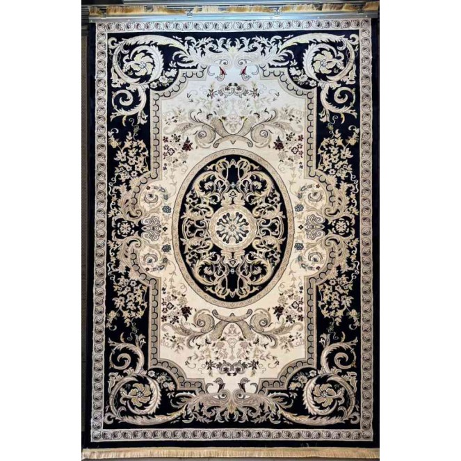 Super antique classic thick soft Navy Turkish rug size 100*400