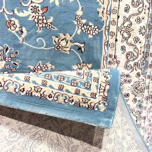 سجاد تركي سوبر شيراز P7242 سماوي مقاس  50*80