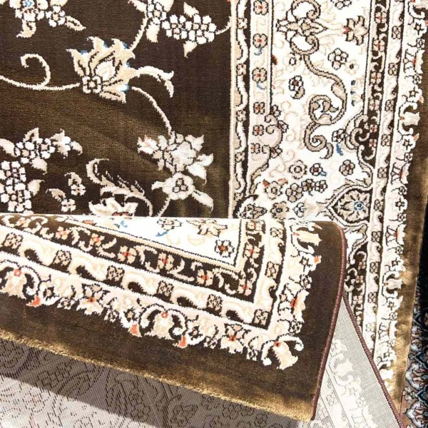 سجاد تركي سوبر شيراز P7242 شوكليت بني مقاس 400*500
