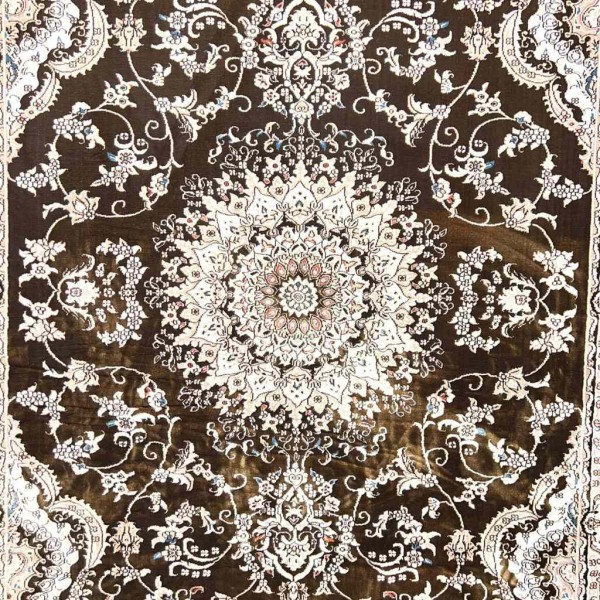 سجاد تركي سوبر شيراز P7242 شوكليت بني مقاس 400*500