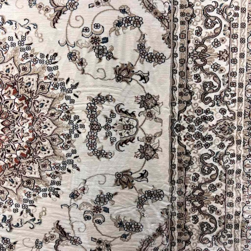 سجاد تركي سوبر شيراز P7242 كريم مقاس 100*500